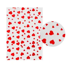 GENERICO - PAPEL CELOFAN 2.5C 70X100 CORAZONES X50UNI