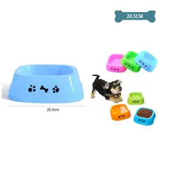 GENERICO - Plato Cuadrado Para Mascotas Color Aleatorio 205205Cm