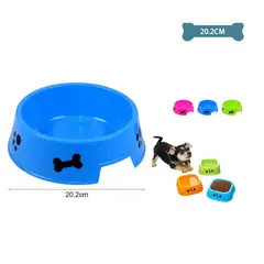 GENERICO - Plato Redondo Para Mascotas Color Aleatorio 202202Cm