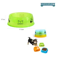 GENERICO - Plato Mediano Para Mascotas Color Aleatorio 17517557Cm