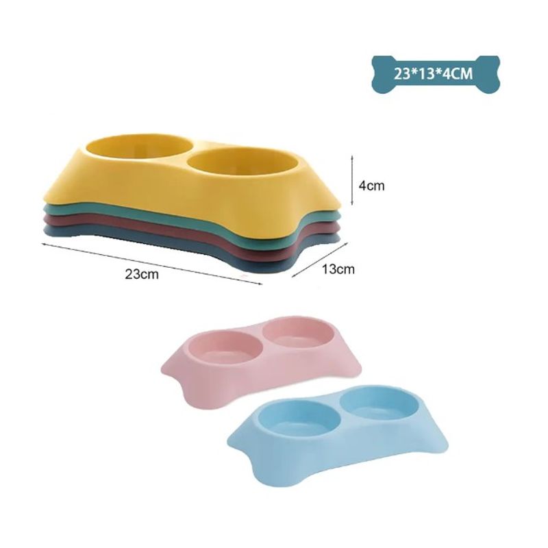 GENERICO - Plato Doble Pequeño De Plástico Color Aleatorio 23134Cm