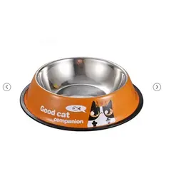 GENERICO - Plato Metálico 22Cm Color Aleatorio Para Mascotas
