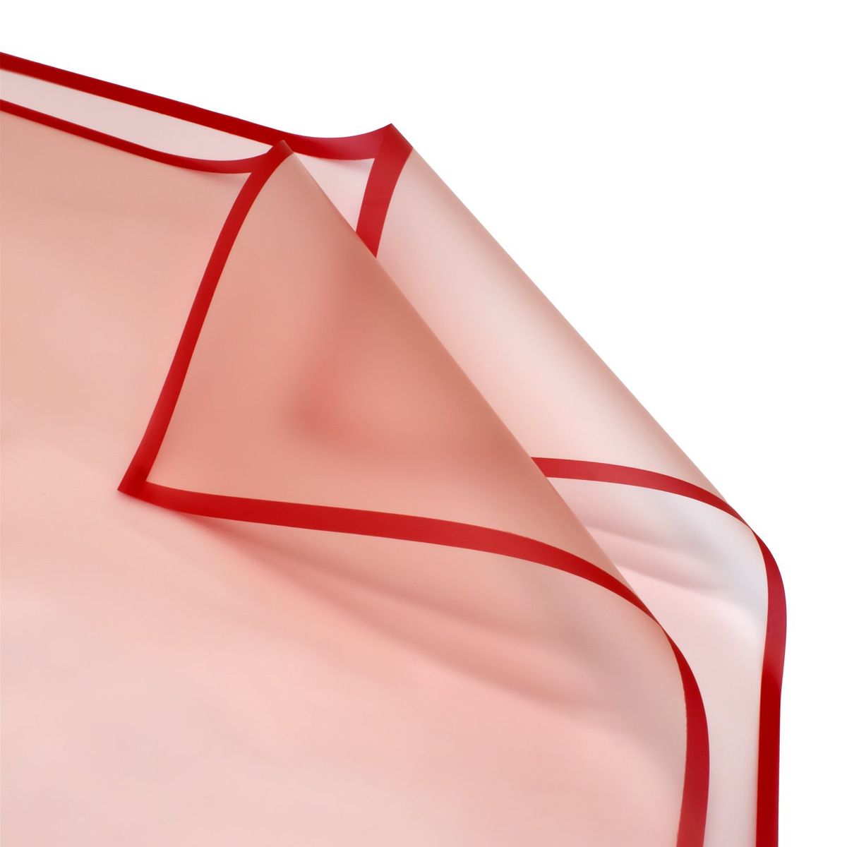 GENERICO - PAPEL COREANO 57X57 53C MEDIO TRANSPARENTE ROJO X20UNI