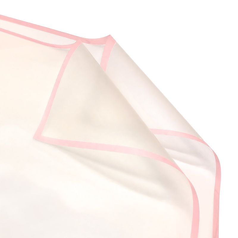 GENERICO - PAPEL COREANO 57X57 53C MEDIO TRANSPARENTE ROSADO X20UNI