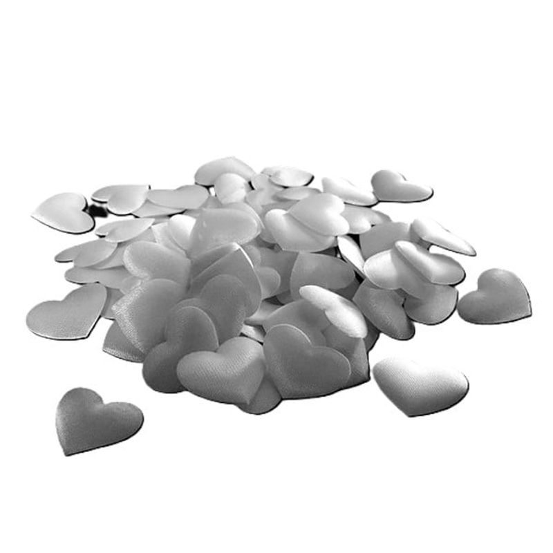 GENERICO - PETALOS CORAZON BLANCO 2 CM X100 PCS