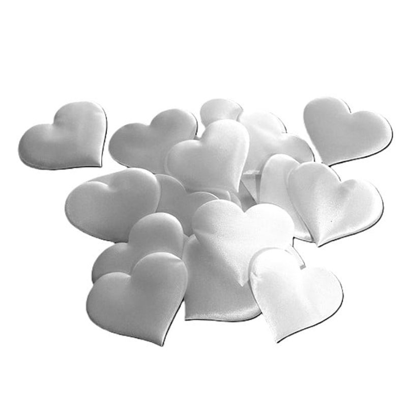 GENERICO - PETALOS CORAZON BLANCO 5CM 25 PCS