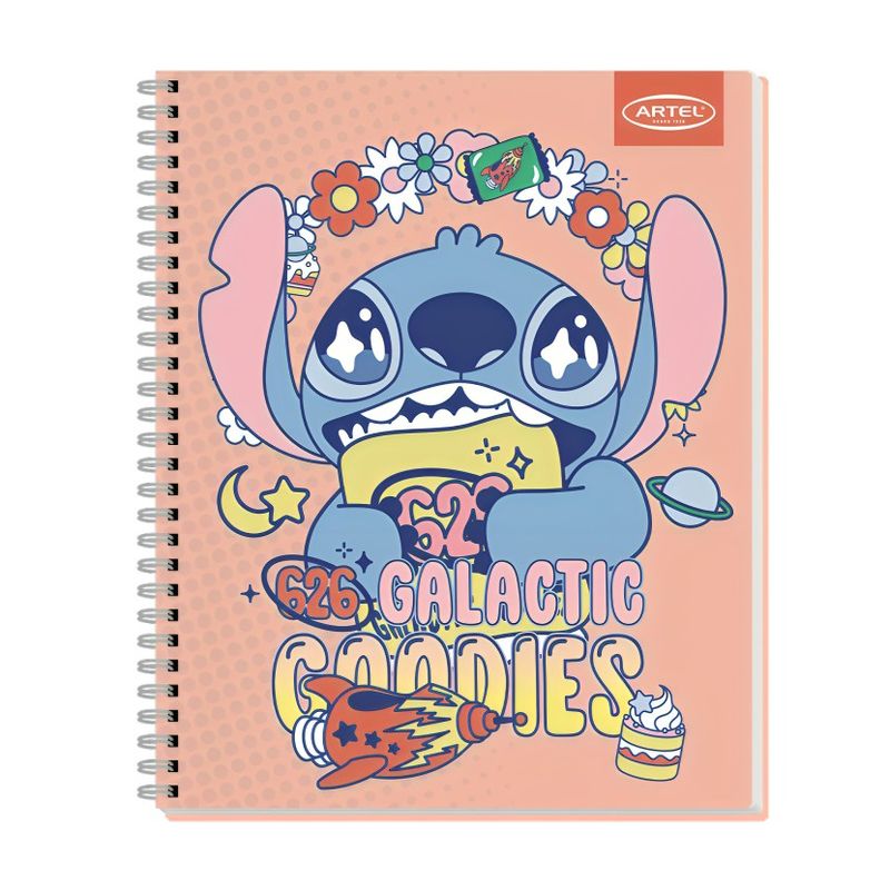 ARTEL - PACK 10PCS CUADERNOS  100HJ STITCH FOODIE ARTEL 0388
