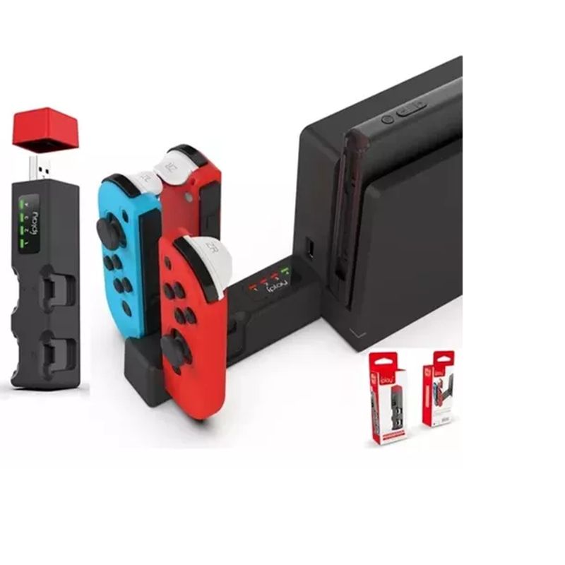 GENERICO - Dock Cargador De Joycons Accesorios Nintendo Switch