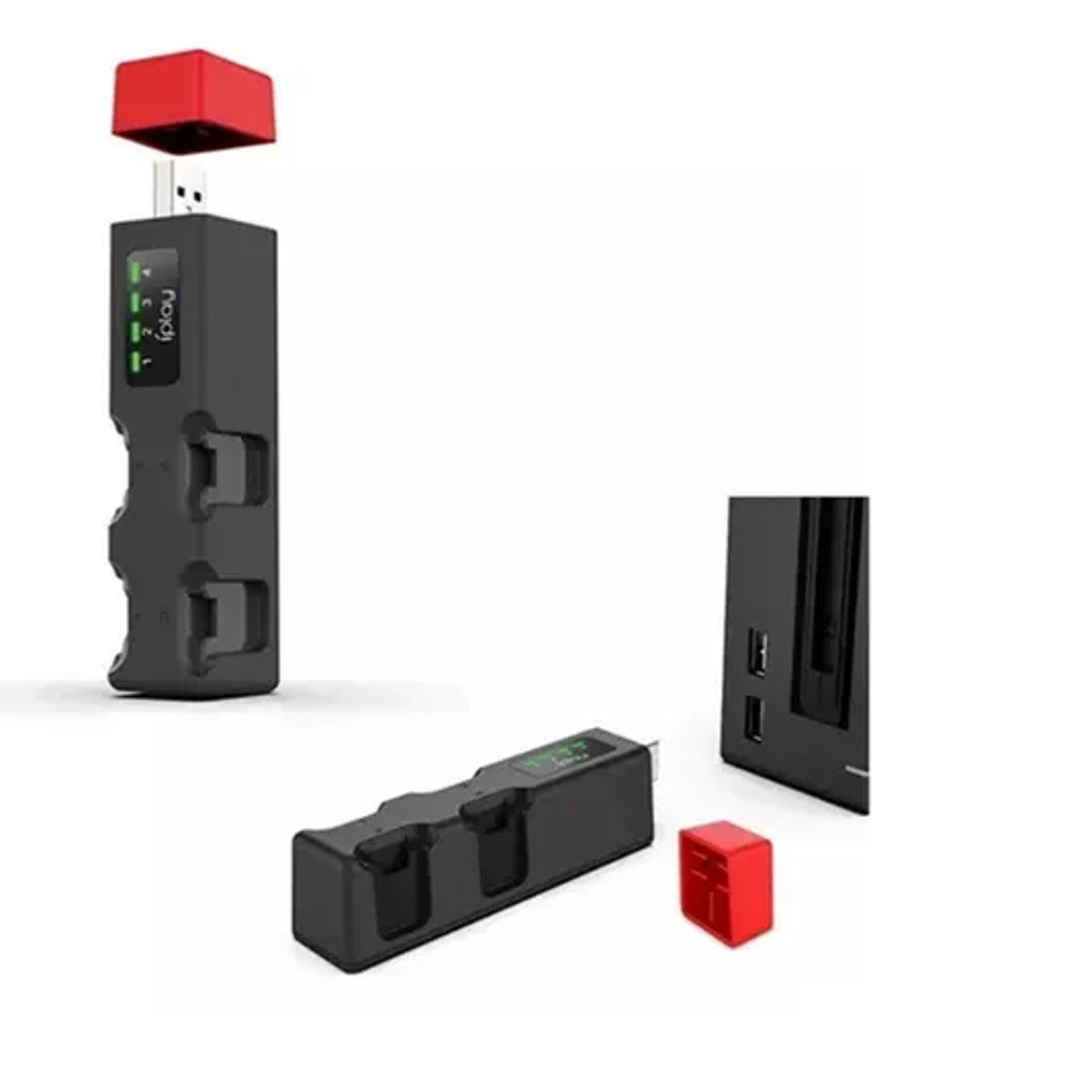 GENERICO - Dock Cargador De Joycons Accesorios Nintendo Switch