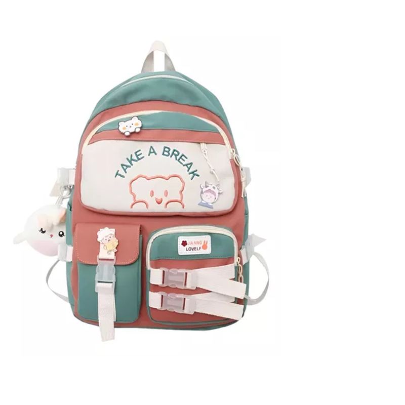 GENERICO - Mochila Bolso Juvenil Escolar Kawaii Ligera Multiuso 15l