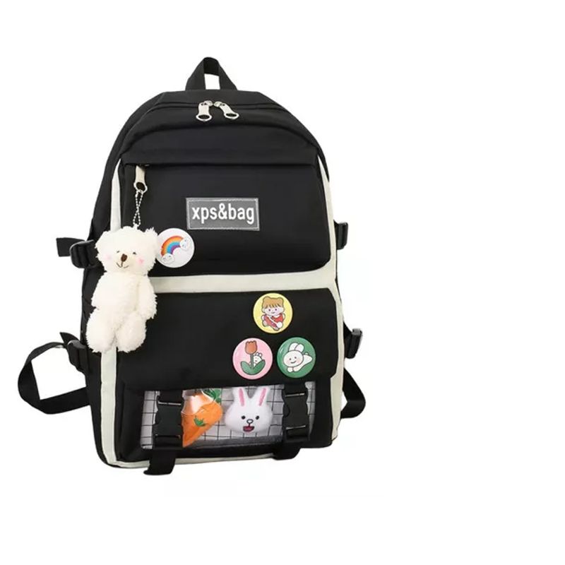 GENERICO - Mochila Escolar Viaje Kawaii Estilo Coreano