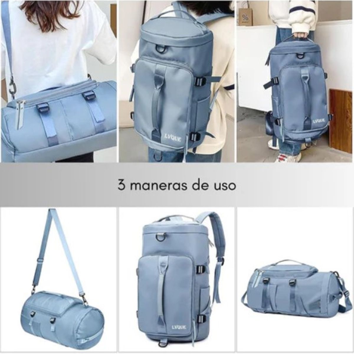 GENERICO - Bolso De Viaje Impermeable Mochila Multiusos Hombro Gimnasio