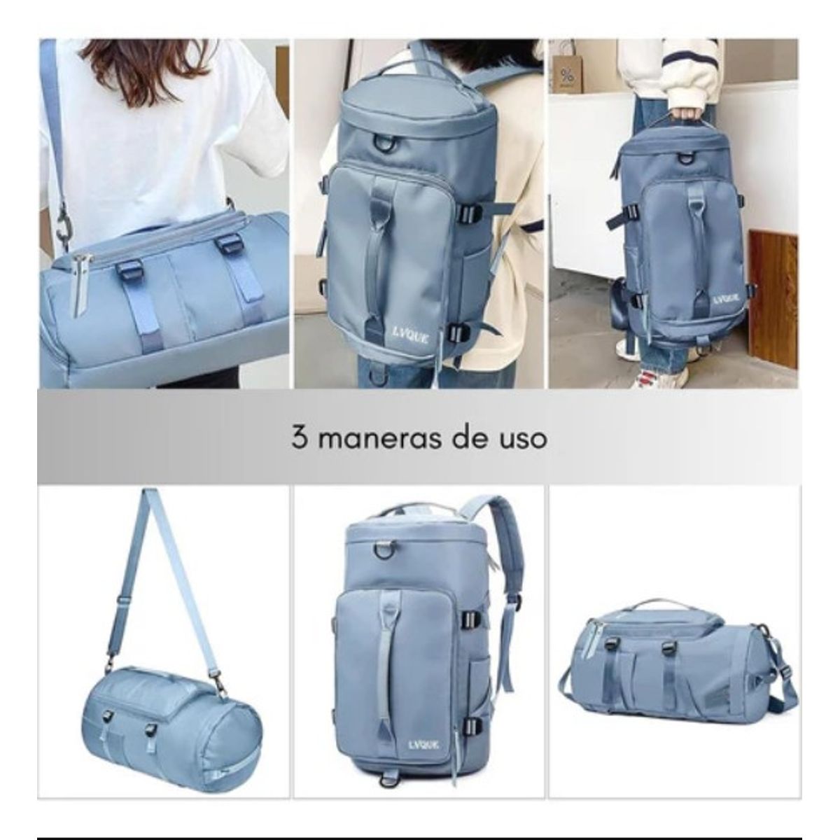 GENERICO - Bolso De Viaje Impermeable Mochila Multiusos Hombro Gimnasio