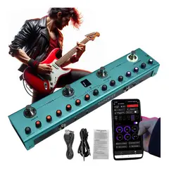 GENERICO - Pedalera 36 Efectos Guitarra Eléctrica Multiefectos Portátil