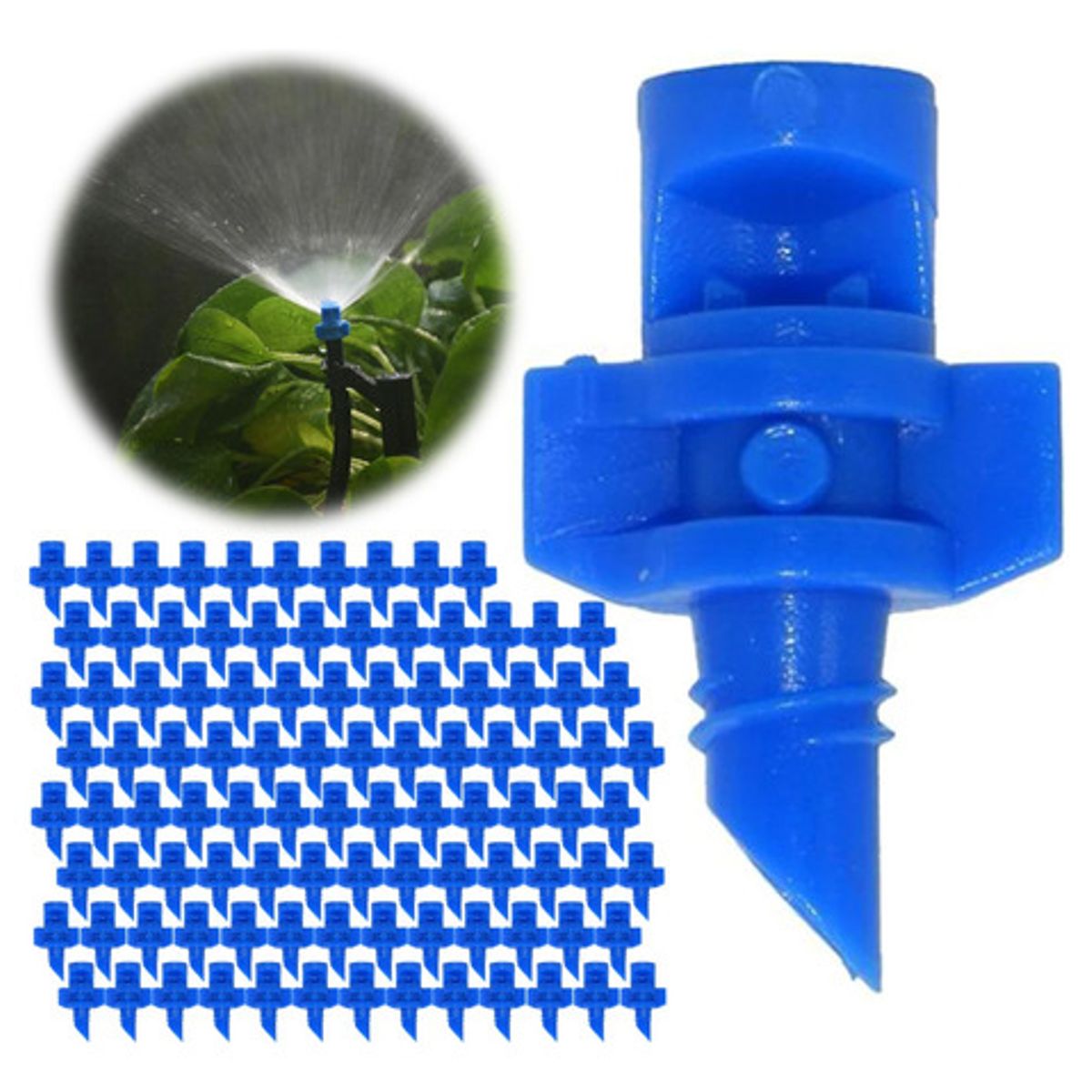 GENERICO - 100x Aspersor Micro Jet 90° Riego Jardín Agrícola / 90 Grados