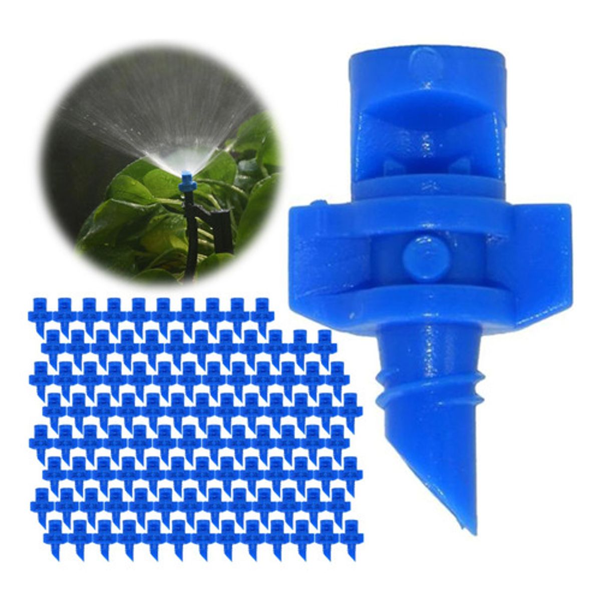 GENERICO - 100x Aspersor Micro Jet 90° Riego Jardín Agrícola / 90 Grados
