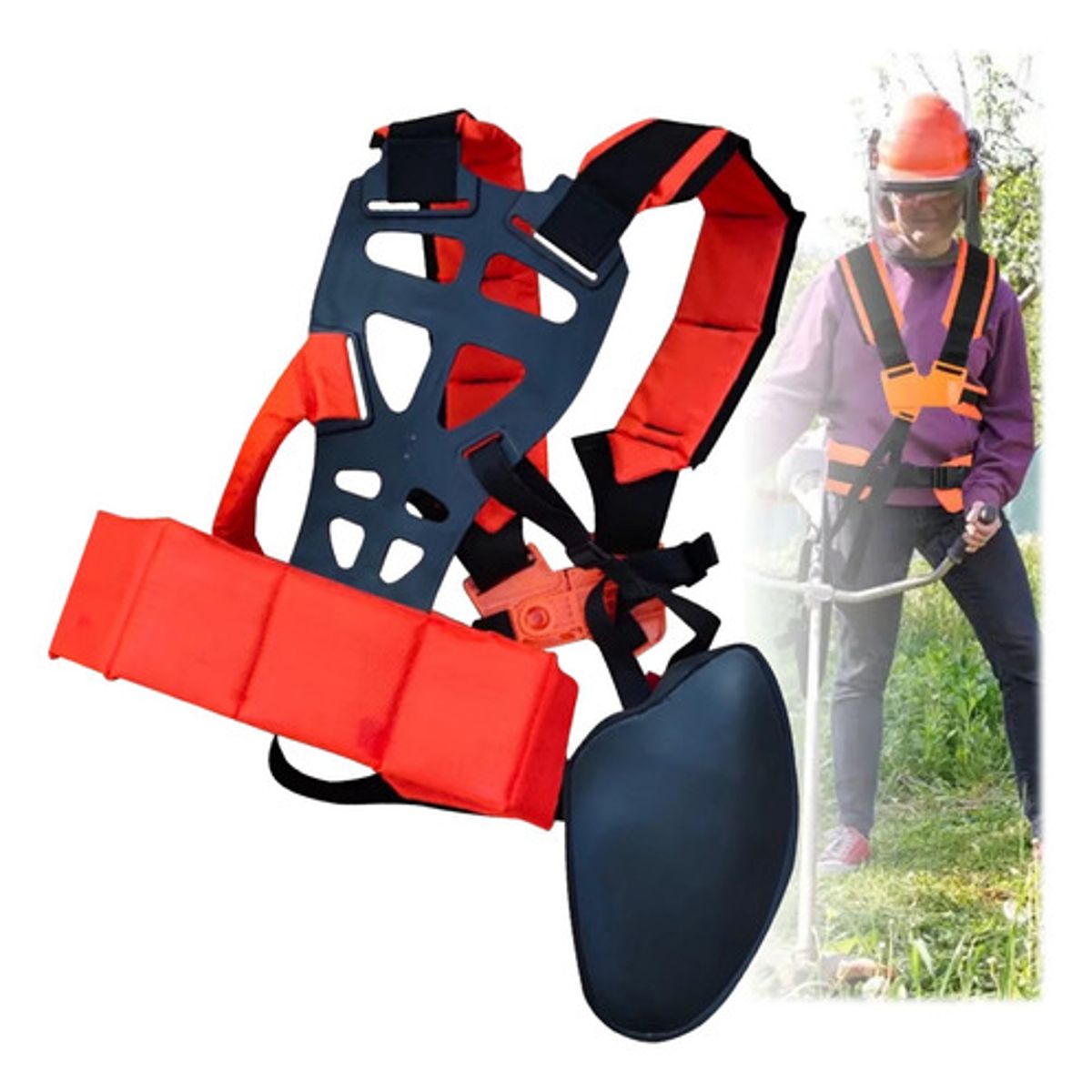 GENERICO - Arnés Soporte Lumbar Acolchado Desmalezadora Desbrozadora