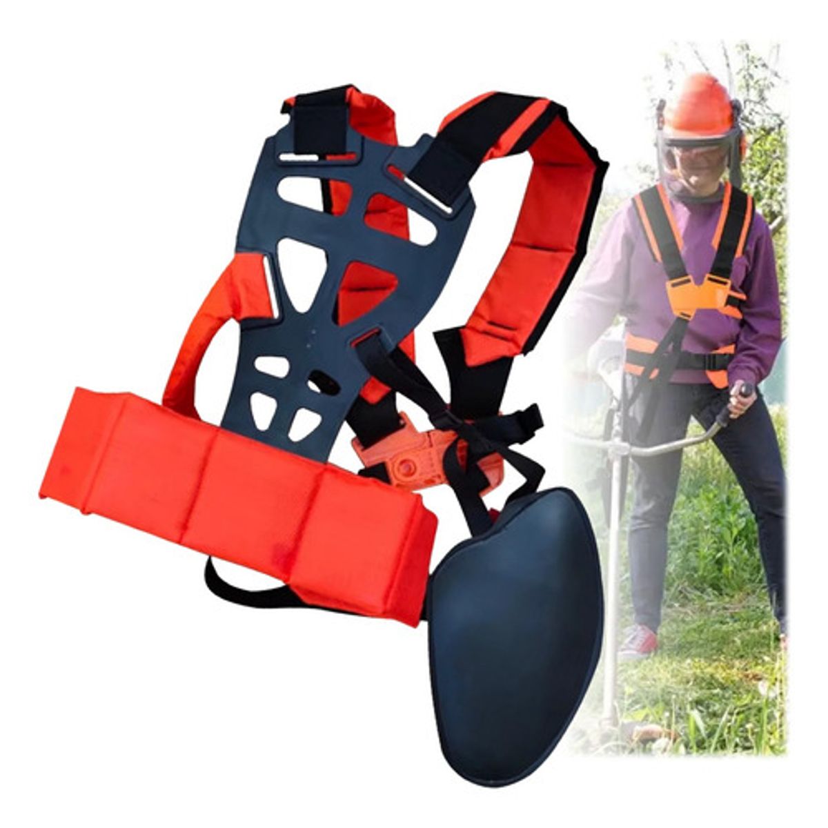 GENERICO - Arnés Soporte Lumbar Acolchado Desmalezadora Desbrozadora