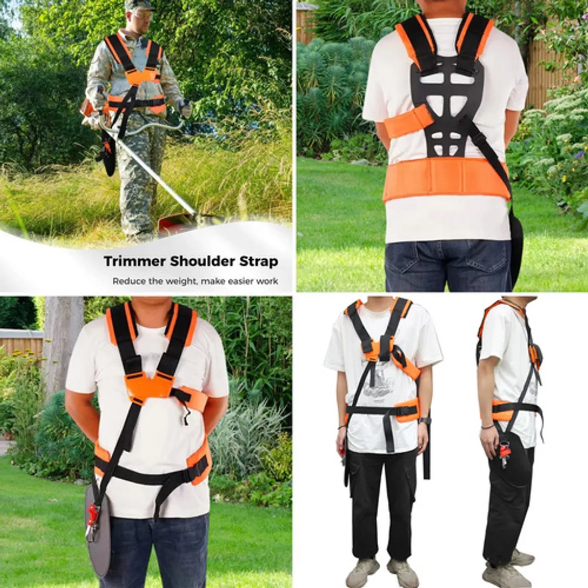 GENERICO - Arnés Soporte Lumbar Acolchado Desmalezadora Desbrozadora