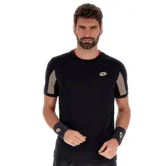 LOTTO - Polera de Padel Hombre - Superrapida VI Negro - Negro - XL