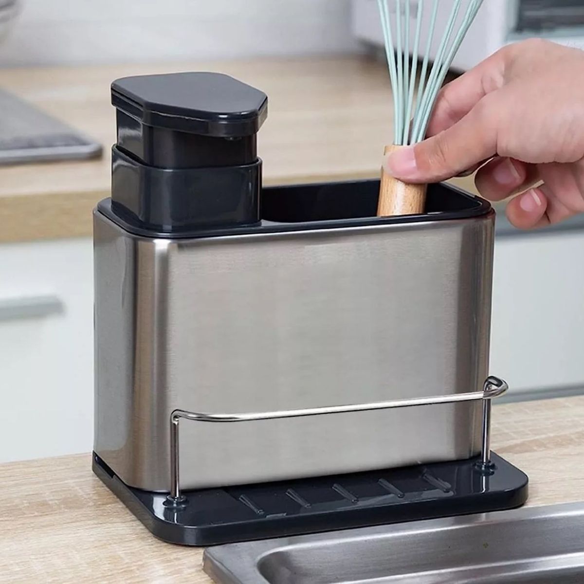 GENERICO - Dispensador Lavaloza Con Organizador Para Esponja