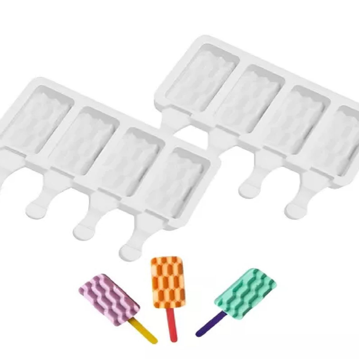 PASTELERIUSCL - Pack X2 Moldes De Silicona Reposteria Molde Helados Paletas