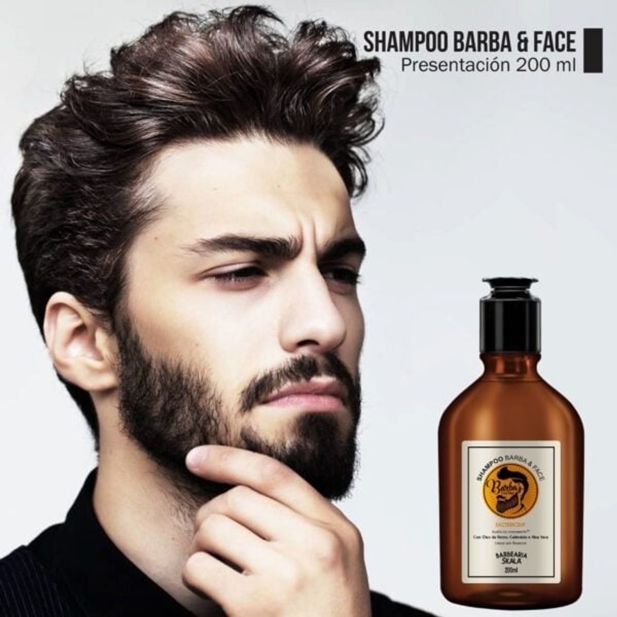 SKALA - Shampoo Suave Barba & Cara 200ml Skala