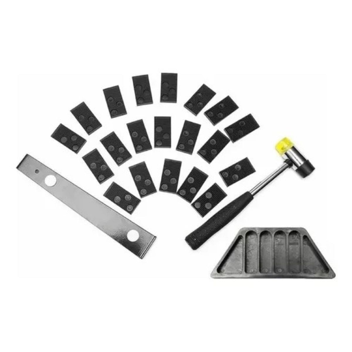 MUNDO MAGIA - Kit Instalación Piso Flotante Profesional Con Martillo Goma