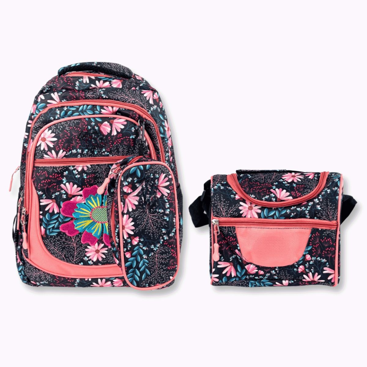 UTILISIMO - Pack Mochila Lonchera Y Estuche 45CM Juvenil Y Escolar Niña