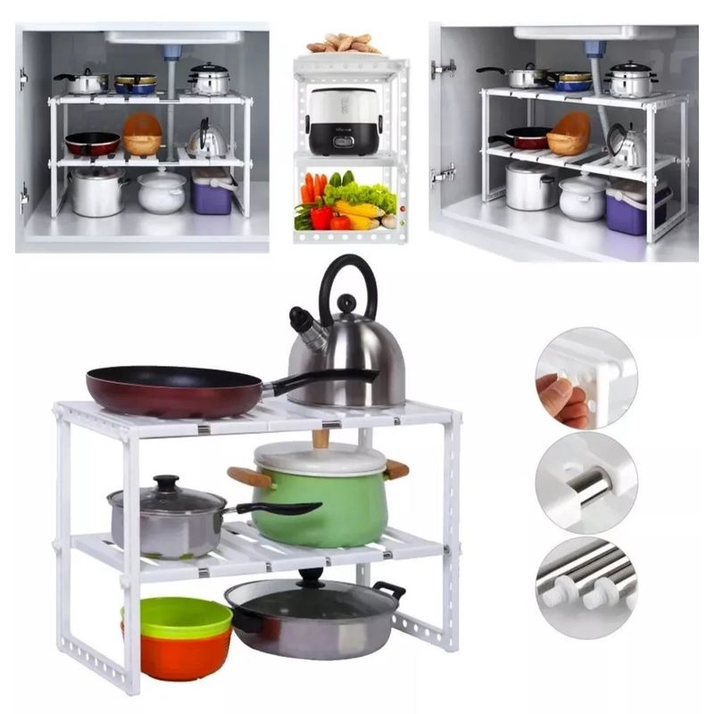GENERICO - Rack Para Cocina Organizador de vajilla