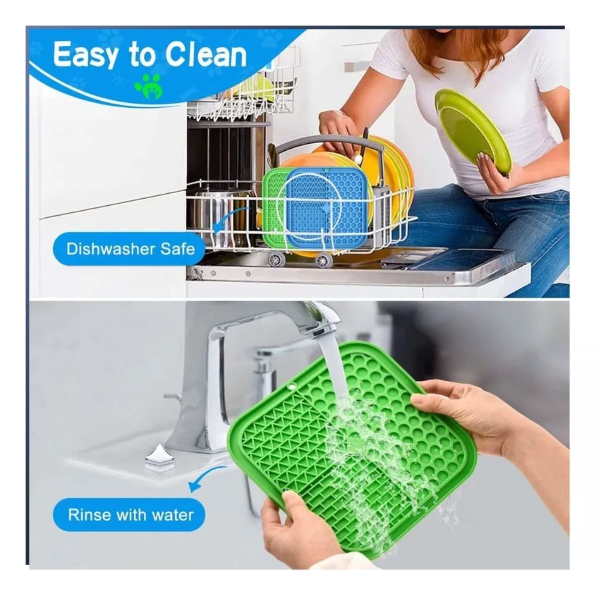 GENERICO - Plato Mat Alfombrilla De Alimentacion lenta Para Mascotas