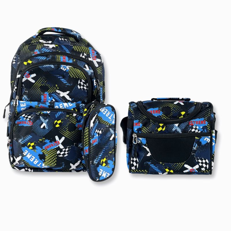 UTILISIMO - Pack Mochila Lonchera Y Estuche 45CM Juvenil Y Escolar Cross