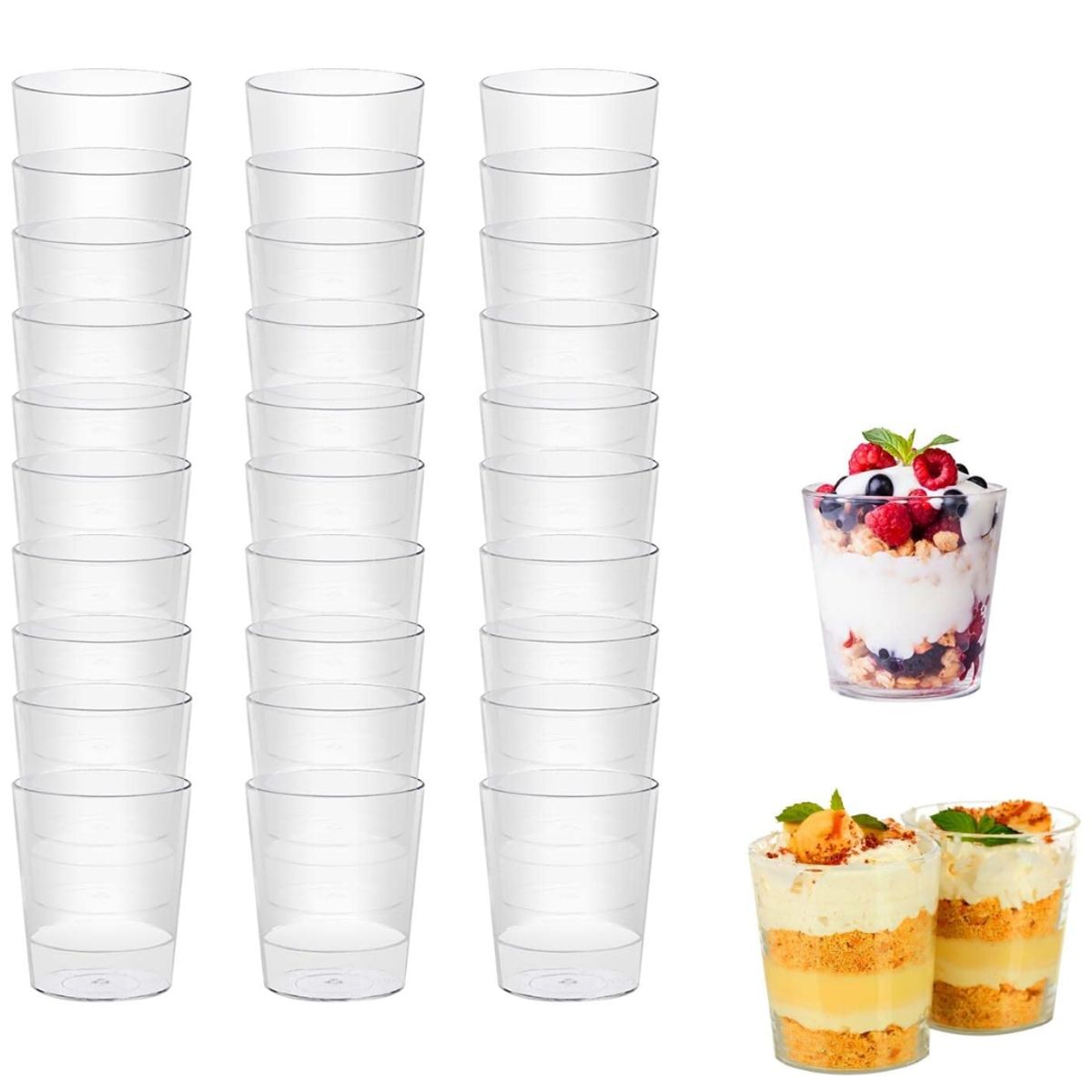 GENERICO - Vaso Acrilico 2oz - 60ml 20 unidades