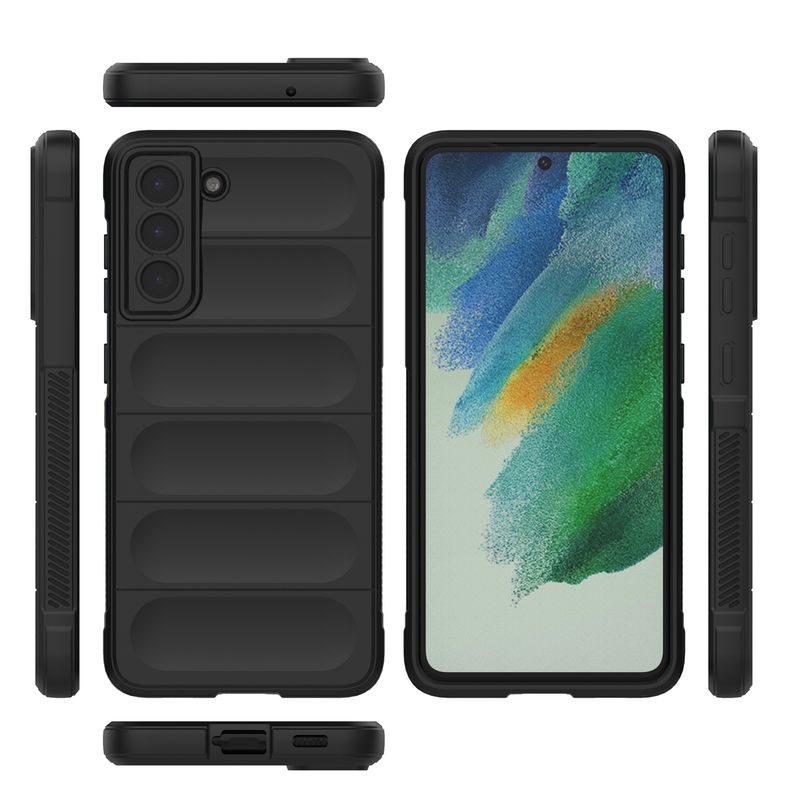 GENERICO - Carcasa para Samsung S21 FE Robusta Proteccion Camara - Negro