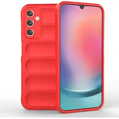 GENERICO - Carcasa para Samsung A35 5G Robusta Proteccion Camara - Rojo
