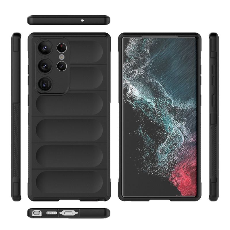 GENERICO - Carcasa para Samsung S23 Ultra Robusta Proteccion Camara - Negro