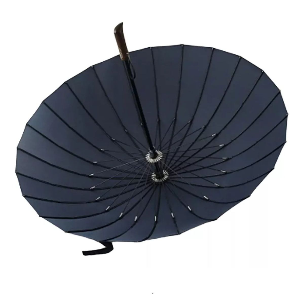 GENERICO - Paraguas Automatico Mango Curvo 24 Varillas Resistentes