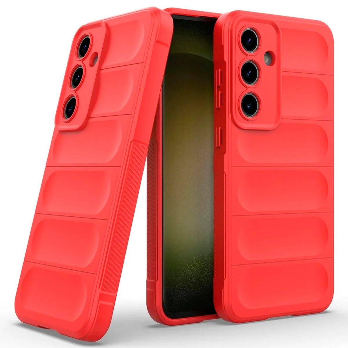 GENERICO - Carcasa para Samsung S23 Plus Robusta Proteccion Camara - Rojo