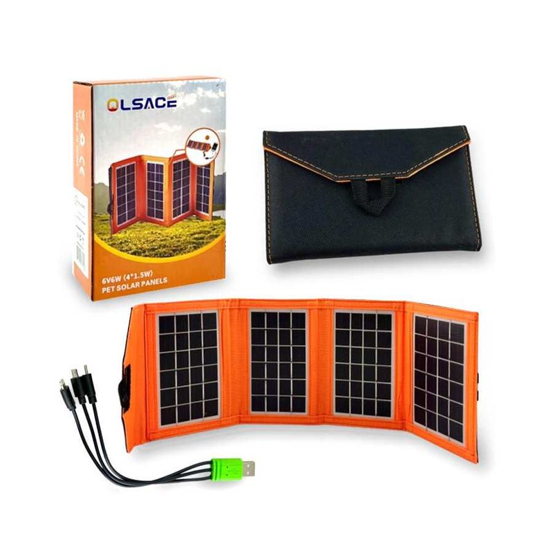 OEM - Panel Solar Portátil Plegable 6w Camping