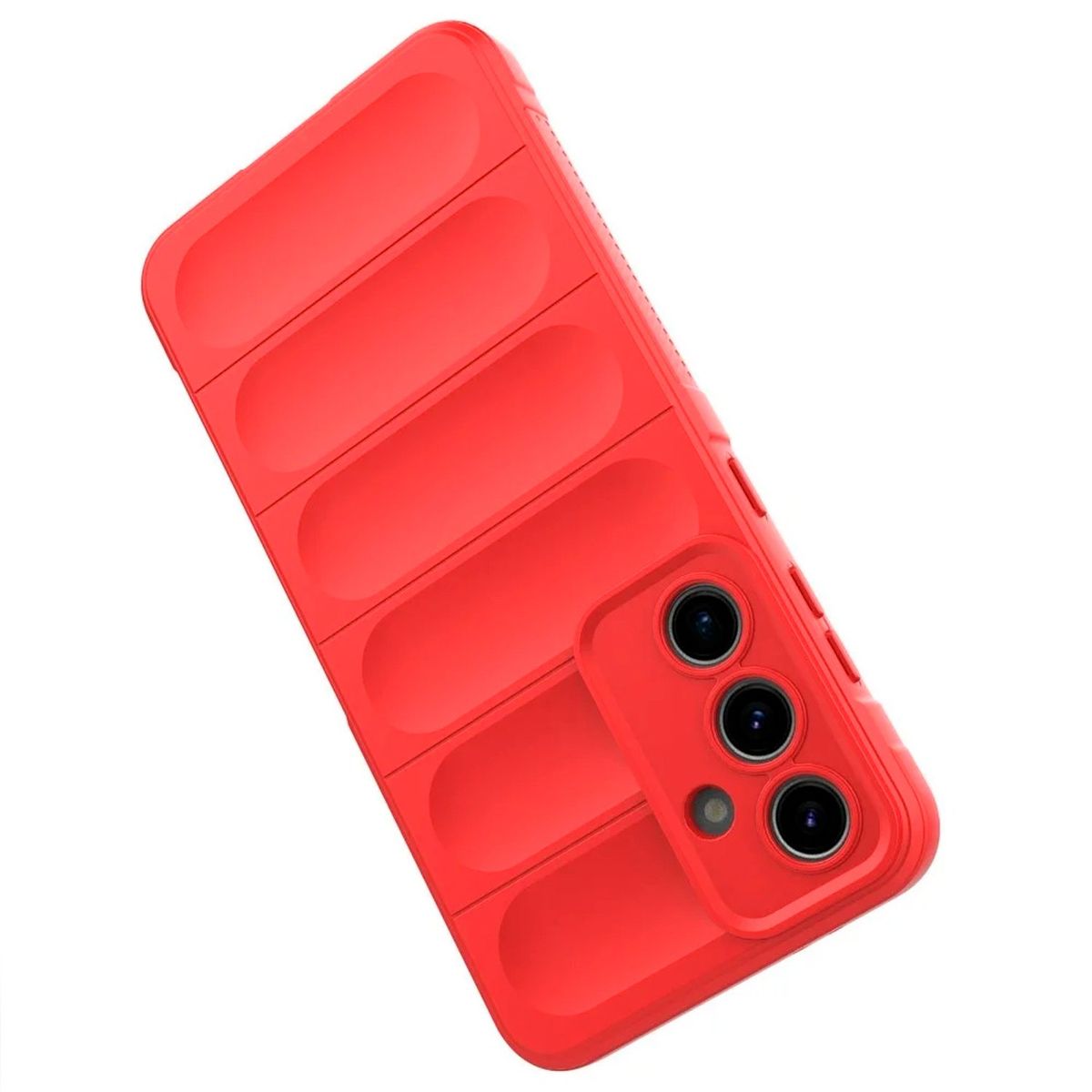 GENERICO - Carcasa para Samsung S25 Plus Robusta Proteccion Camara - Rojo