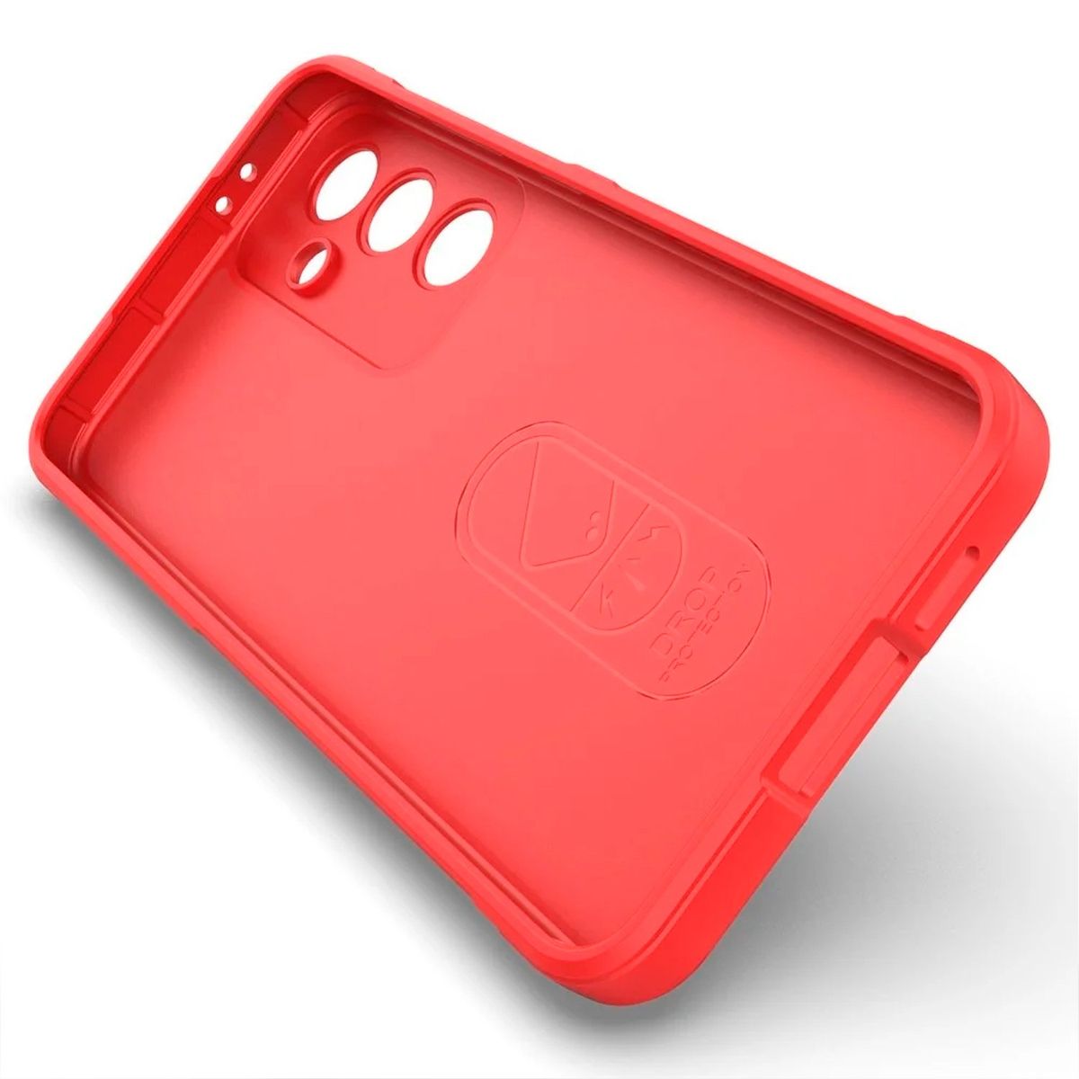 GENERICO - Carcasa para Samsung S25 Robusta Proteccion Camara - Rojo