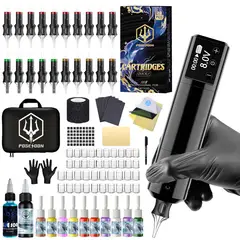 GENERICO - HM125 Kit de Máquina de Tatuaje Profesional