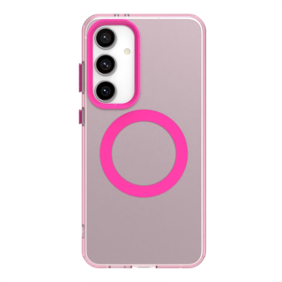 GENERICO - Carcasa para Samsung S24 FE Compatible Carga Magnética Mate - Rosa