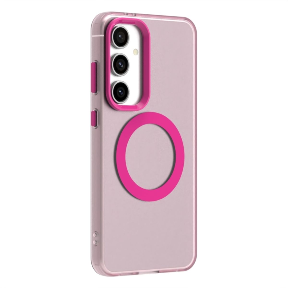 GENERICO - Carcasa para Samsung S25 Plus Compatible Carga Magnética Mate - Rosa