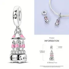 TAROT CHURRUCA OFICIAL - Dije carrusel de plata para pulseras o collares