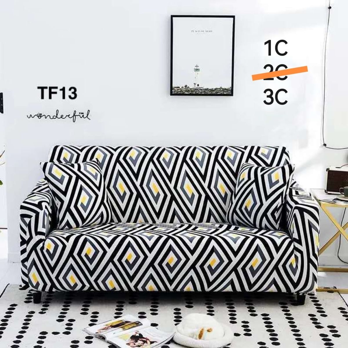 GENERICO - funda  protectora de sillon 3 cuerpo