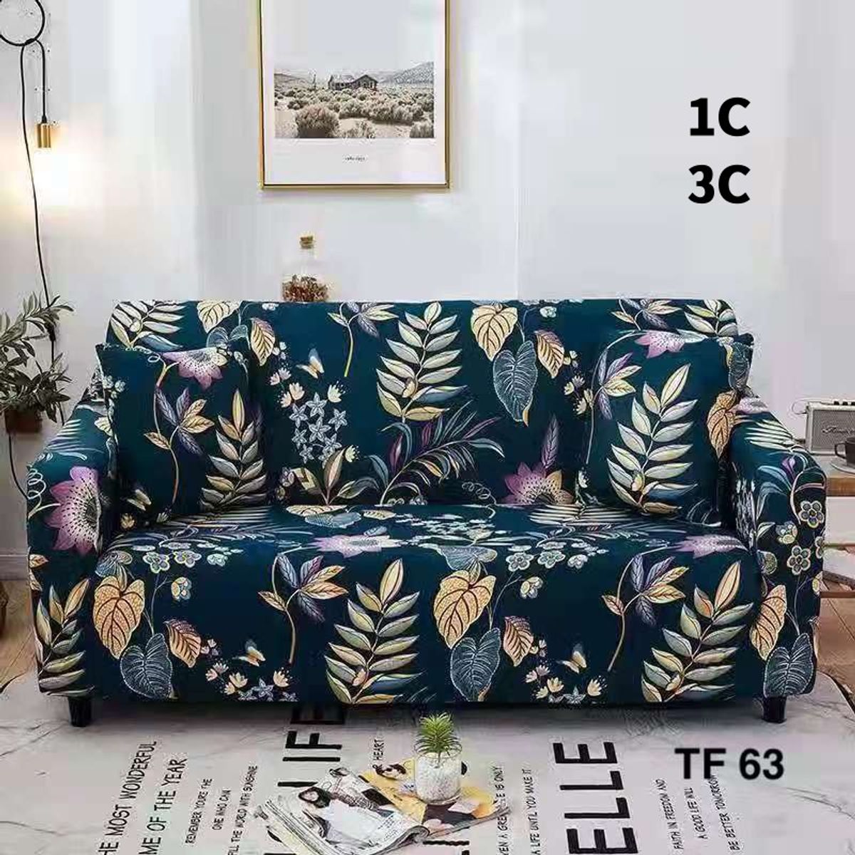 GENERICO - funda  protectora de sillon 3 cuerpo