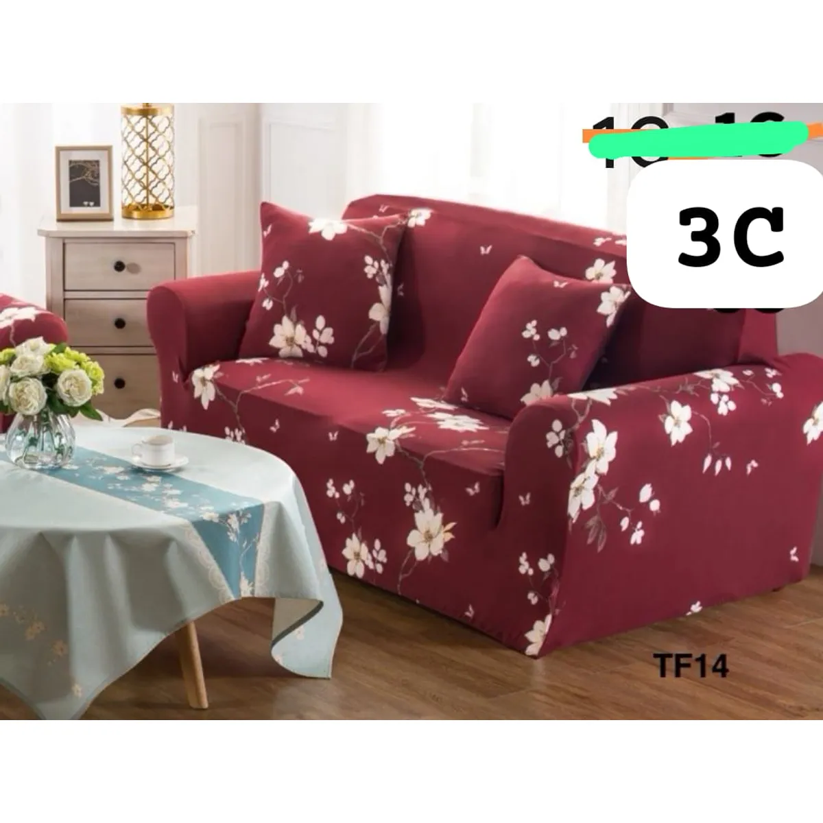 GENERICO - funda  protectora de sillon 3 cuerpo