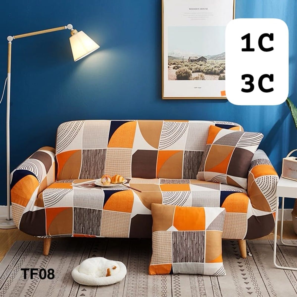 GENERICO - funda  protectora de sillon 3 cuerpo