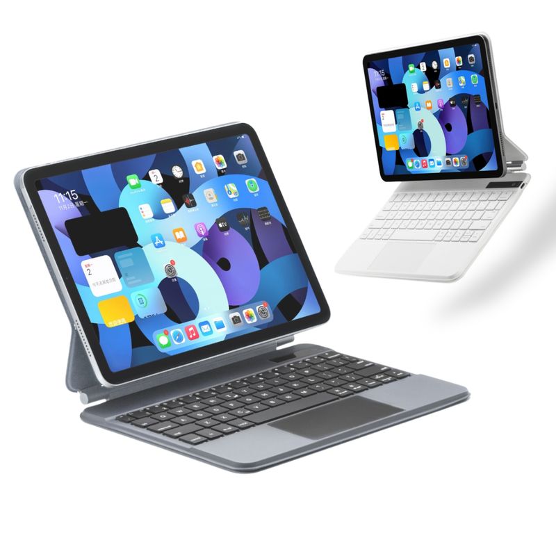 GENERICO - Funda Con Teclado Magic Key Para iPad 10.9 ( 10 Gen ) - Negro -